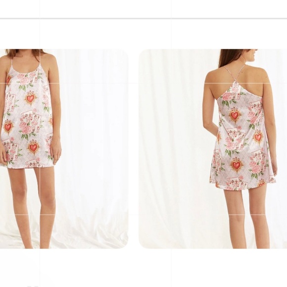 BELLA DESCANSO women’s Slip Dress featuring the limited edition Queen of Hearts - Picture 5 of 12